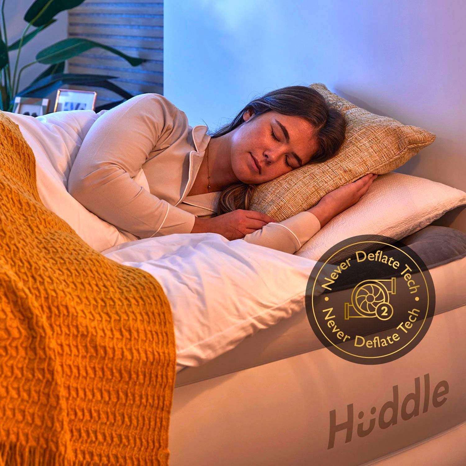 Lux Never Deflate Air Mattress with Patented Dual Pump