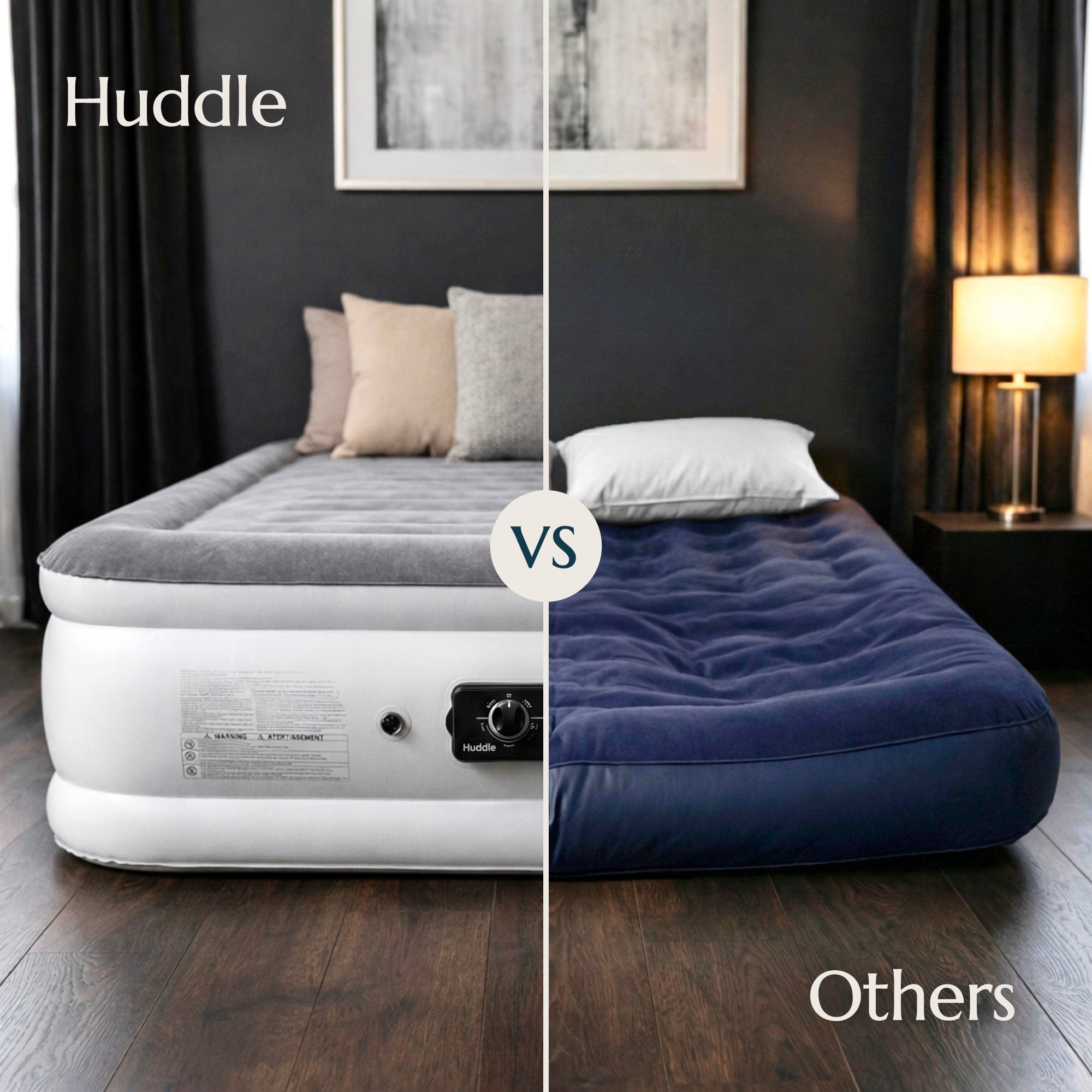 Huddle Never Deflate™ Air Mattress with Patented Dual Pump - King