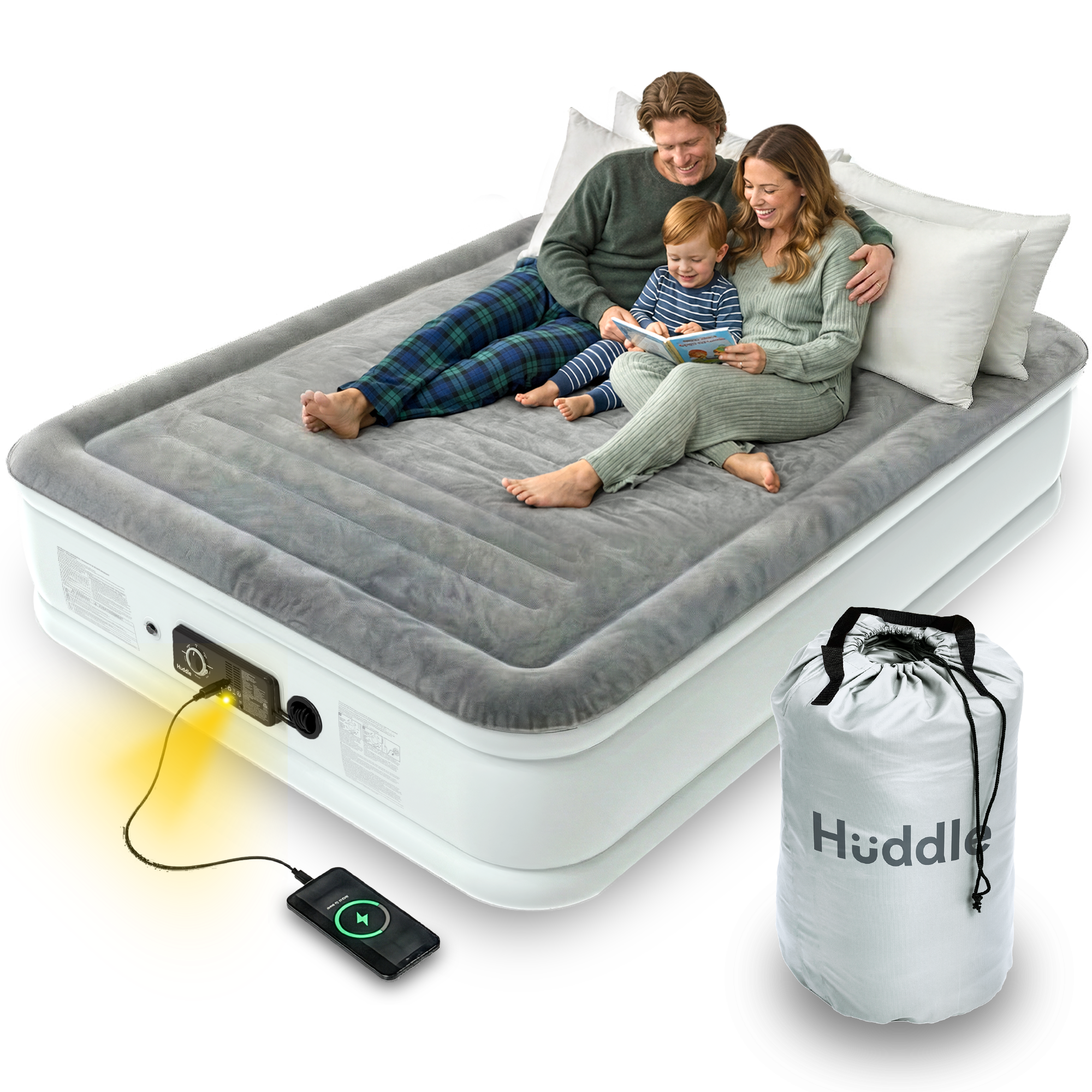 Materasso ad Aria Mai Sgonfio con Doppia Pompa Brevettata -