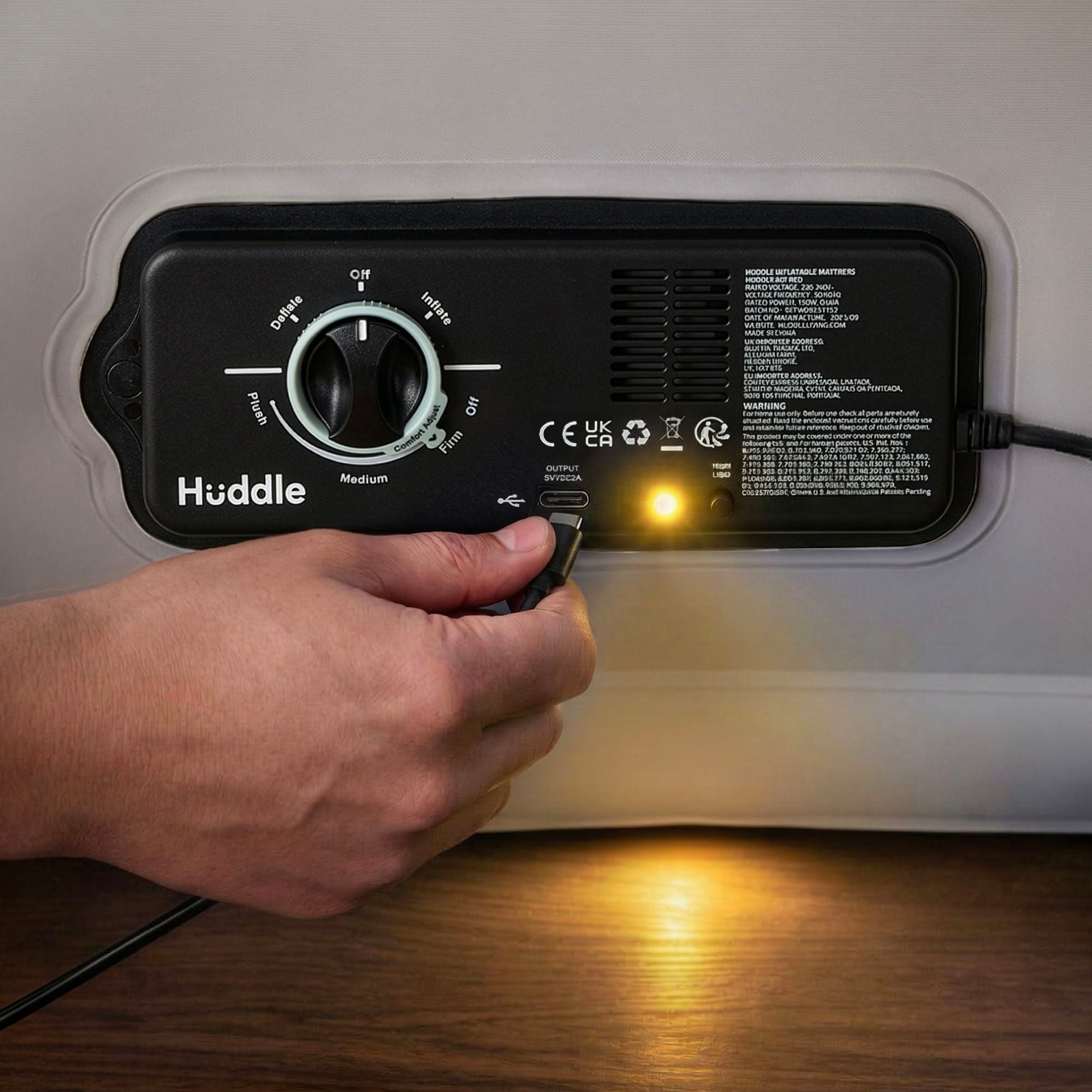 Huddle Never Deflate™ Air Mattress with Patented Dual Pump - Double