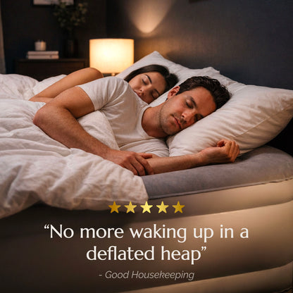 Never Deflate™ Air Mattress with Patented Dual Pump - Double