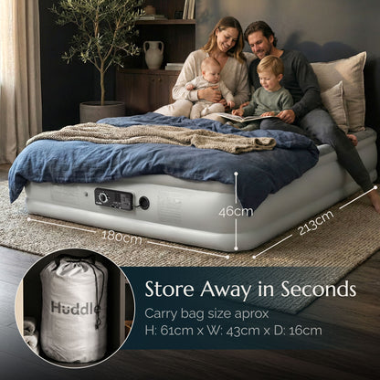 Huddle Materasso ad aria Never Deflate™ con doppia pompa brevettata - Super King