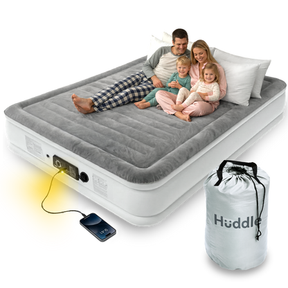 Huddle Never Deflate™ Air Mattress with Patented Dual Pump - Super King