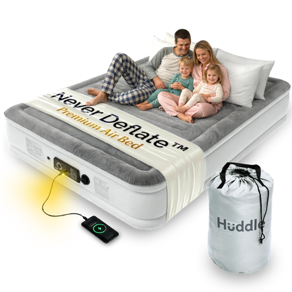 Never Deflate™ Air Mattress with Patented Dual Pump - Super King